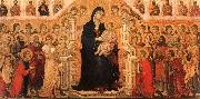 Madonna and Child Enthroned with Angels and Saints Duccio